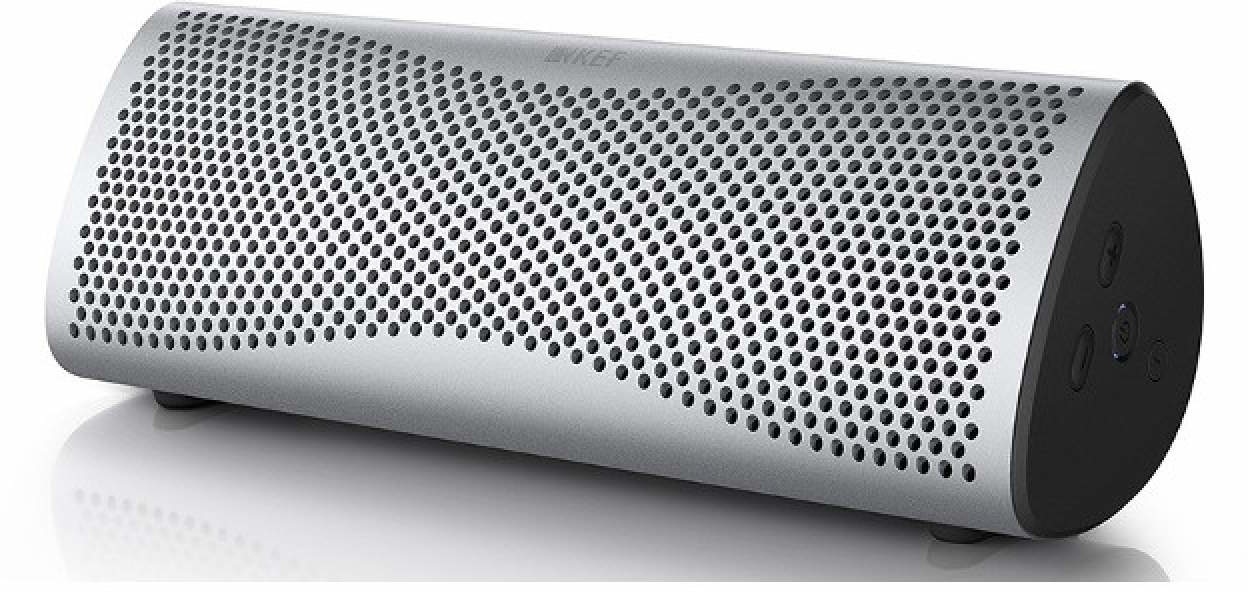 KEF MUO bluetooth speaker zilver