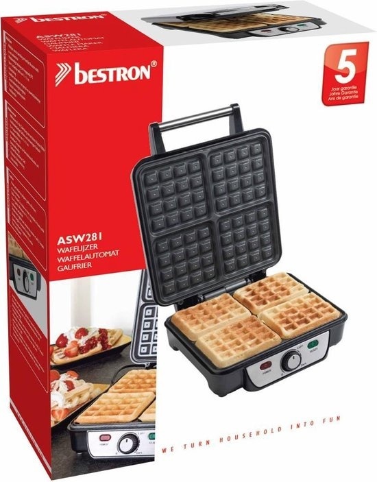 Bestron wafelijzer ASW281