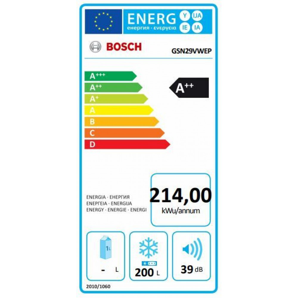 Bosch GSN29VWEP Vrieskast