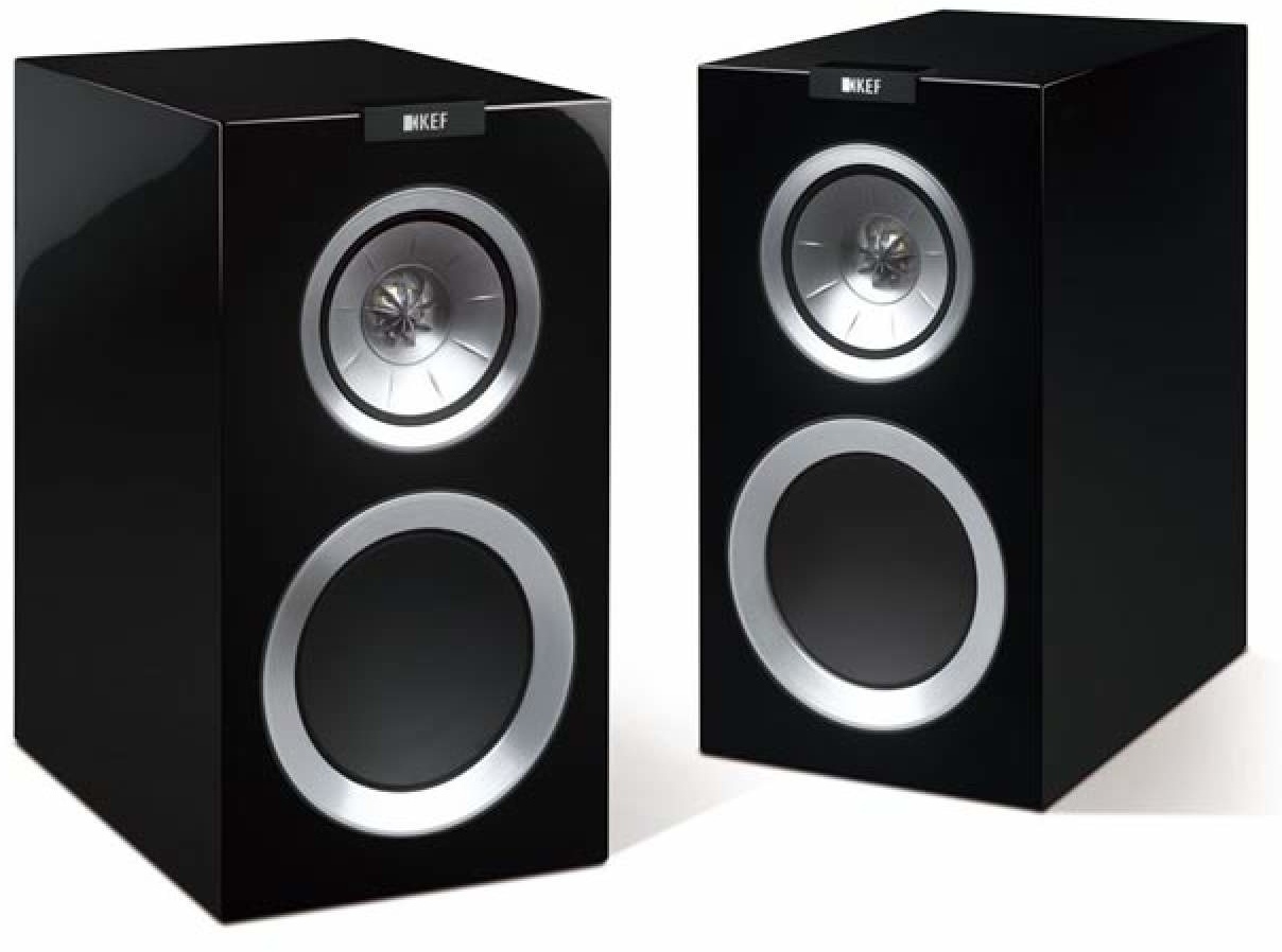 KEF R300 zwart boekenplank