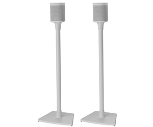 white sonos speaker stand