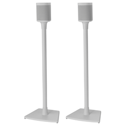 white sonos speaker stand