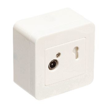 Antenne wandcontactdoos signaalovernamepunt 2.5 db wit