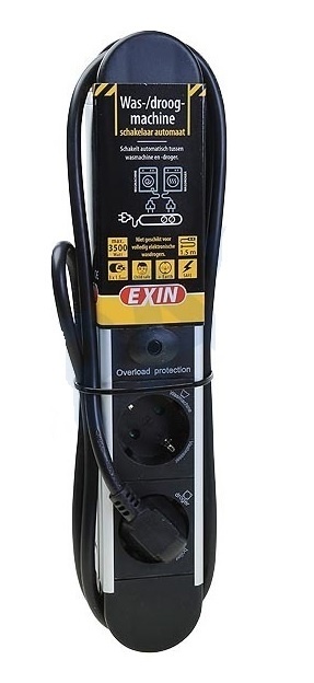 Exin combiregelaar wasmachine/droger met randaarde