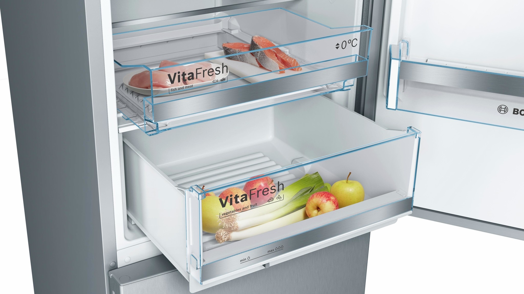 Bosch KGE398IBP Vrijstaande koel-vriescombinatie