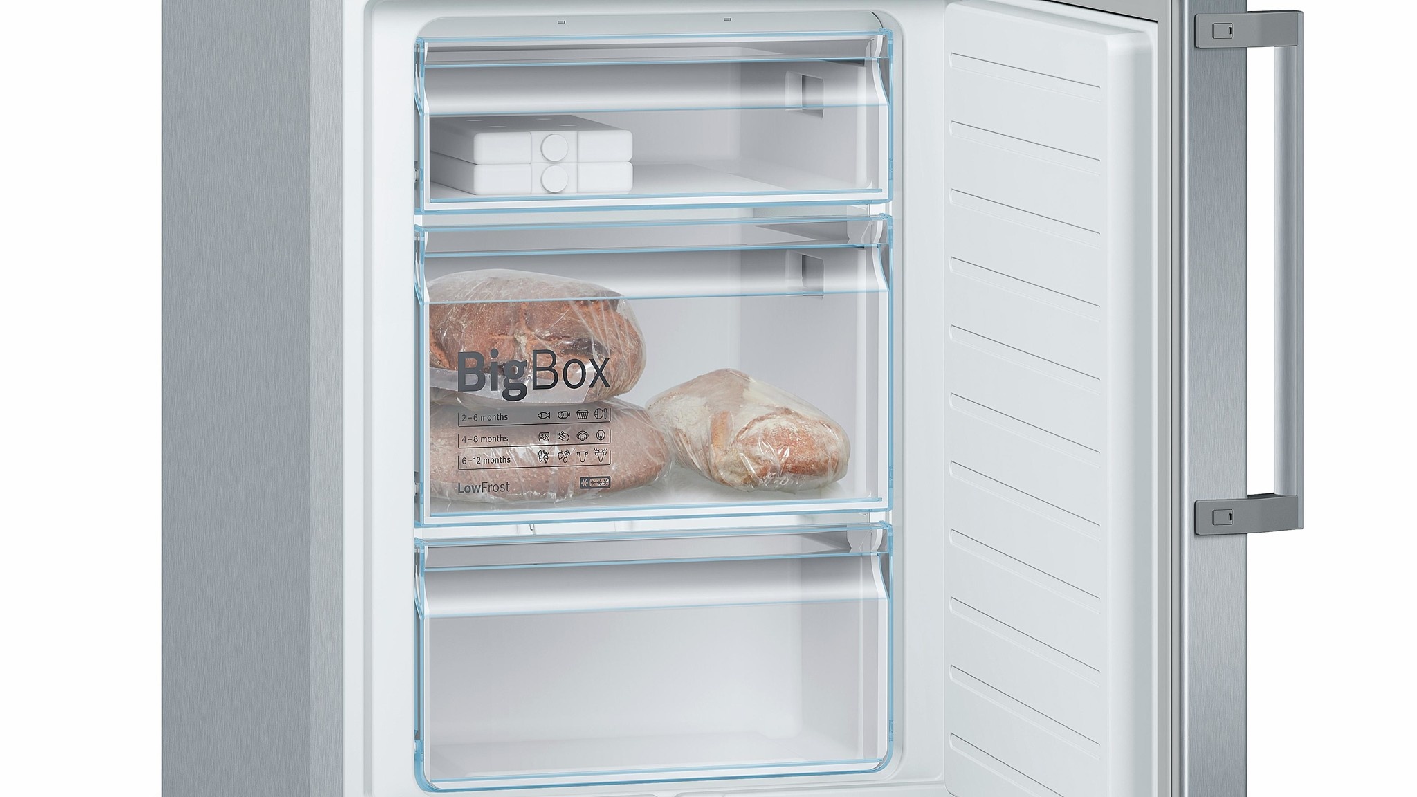 Bosch KGE398IBP Vrijstaande koel-vriescombinatie