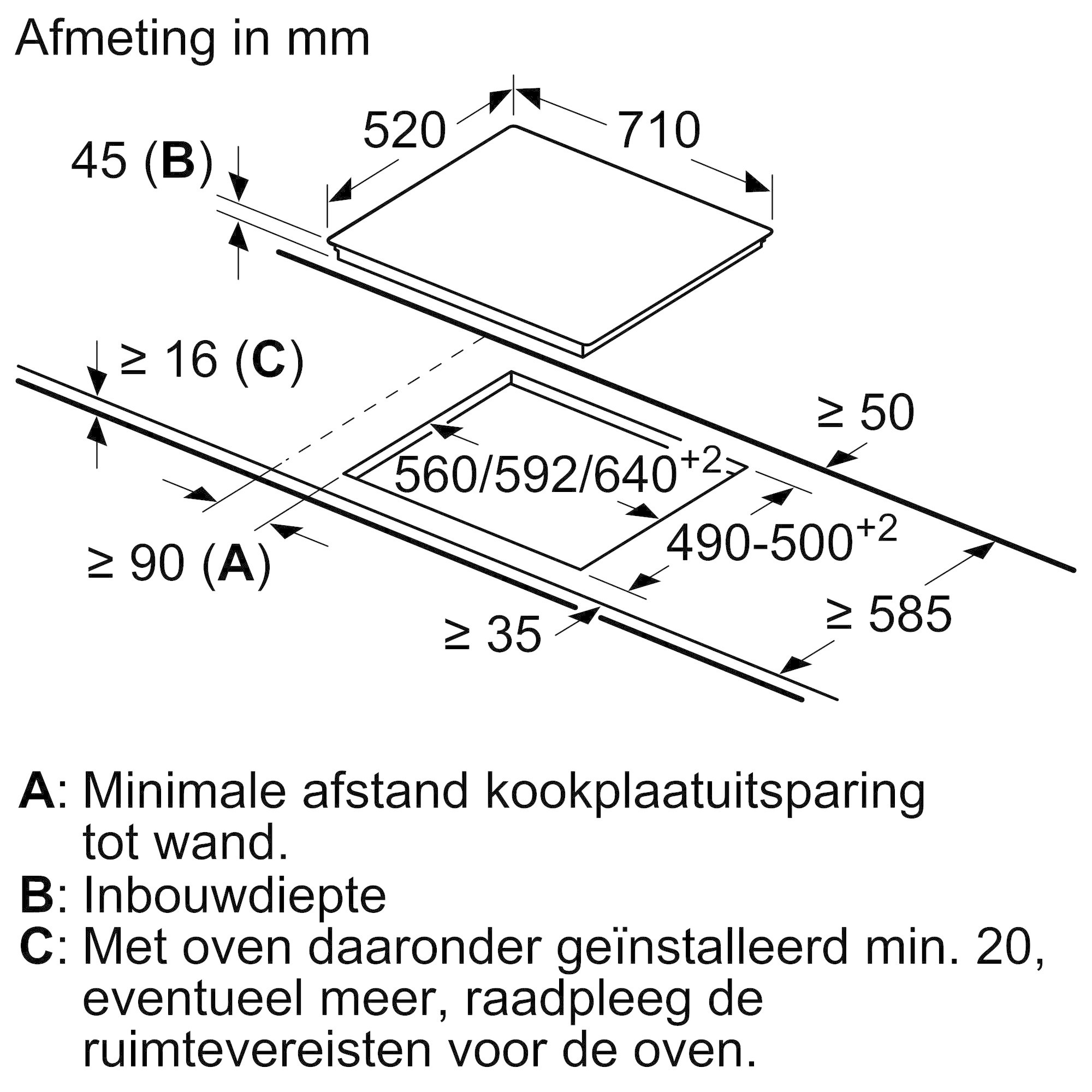 Siemens ET775FGP1E Inbouw Keramische Kookplaat 70 cm