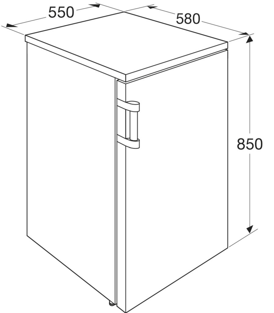 ETNA KKV655WIT - Tafelmodel koelkast