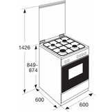 ETNA FGV160RVS - Elektrisch fornuis