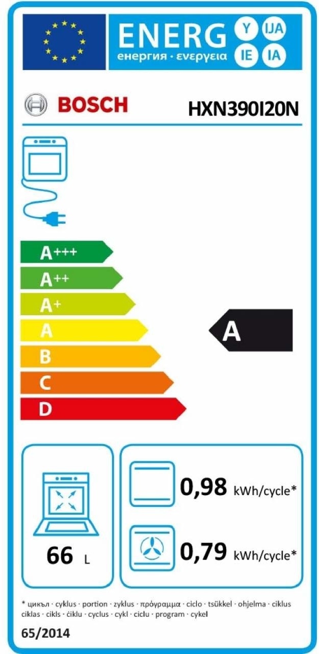 Bosch EXCLUSIV HXN390I20N Gasfornuis - Gasfornuis