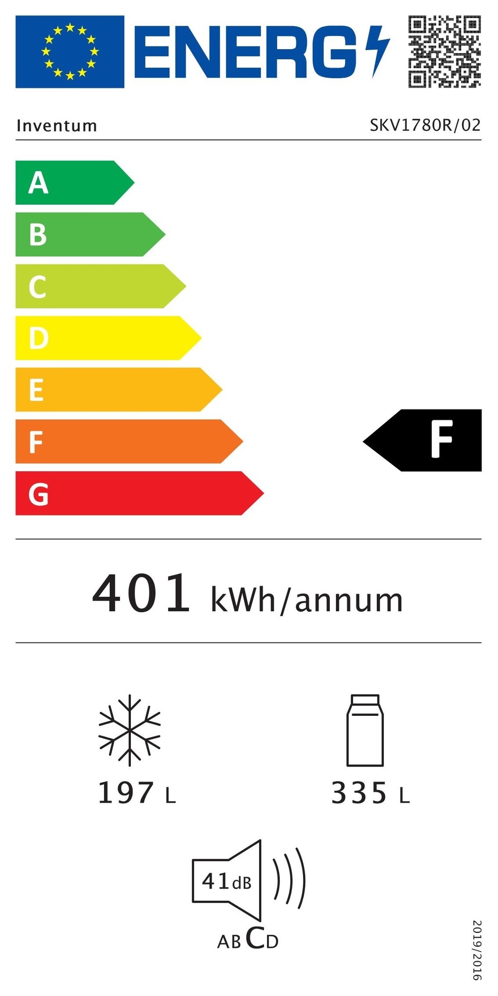 Inventum SKV1780R - Amerikaanse koelkast