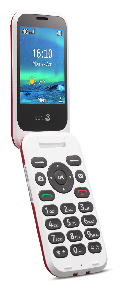 Doro 6820 Rood/Wit - Senioren telefoon