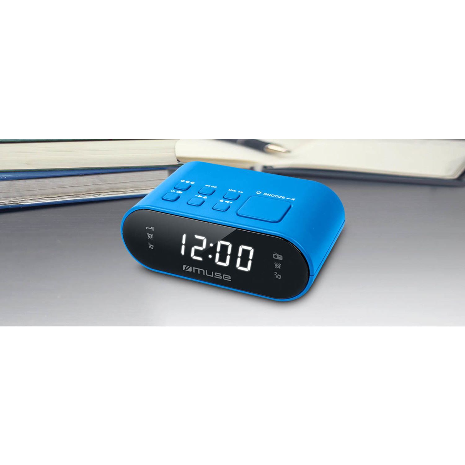Muse M-10 BL - Wekkerradio
