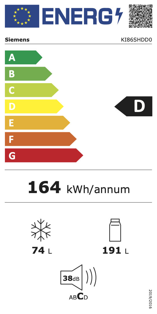 Siemens KI86SHDD0 - Inbouw koel-vriescombinatie