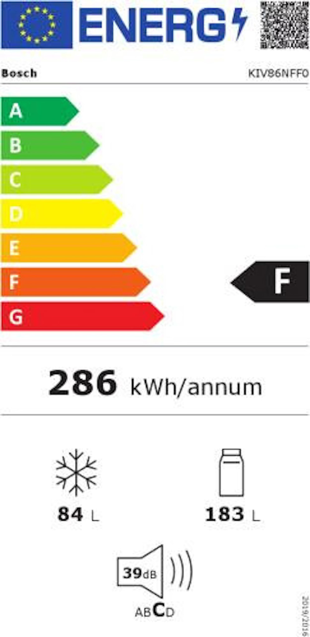 Bosch KIV86NFF0 - Inbouw koel-vriescombinatie