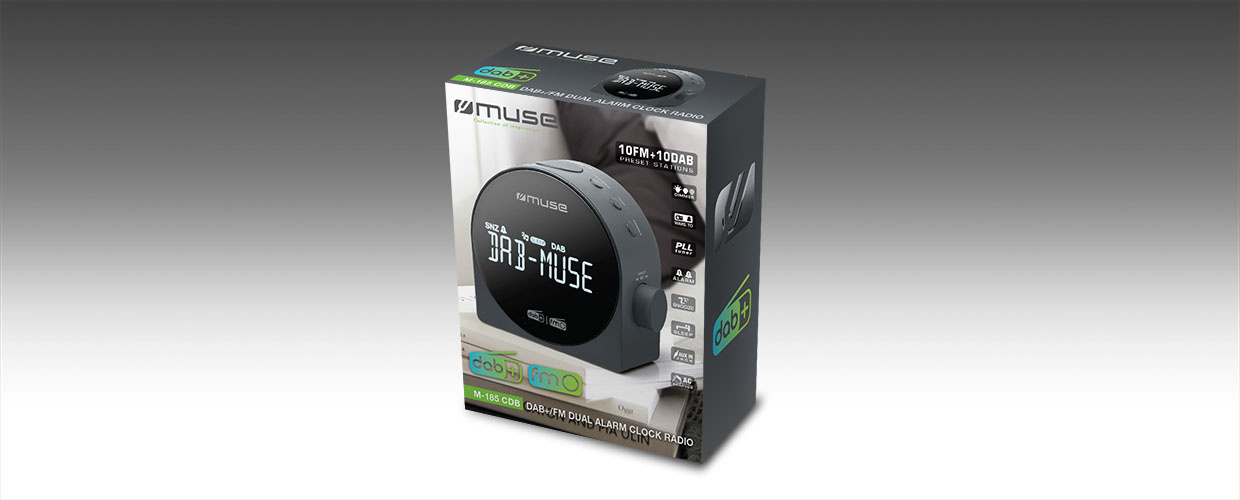Muse M-185 CDB - Wekkerradio