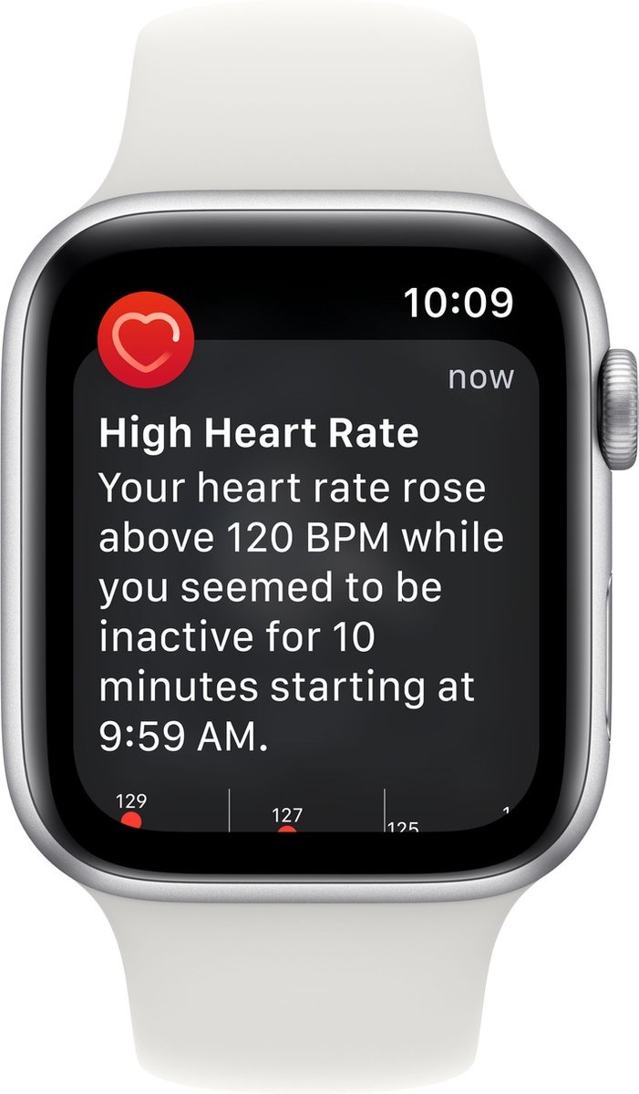 Apple Watch SE (2022) 44mm Zilver Aluminium - Smartwatch
