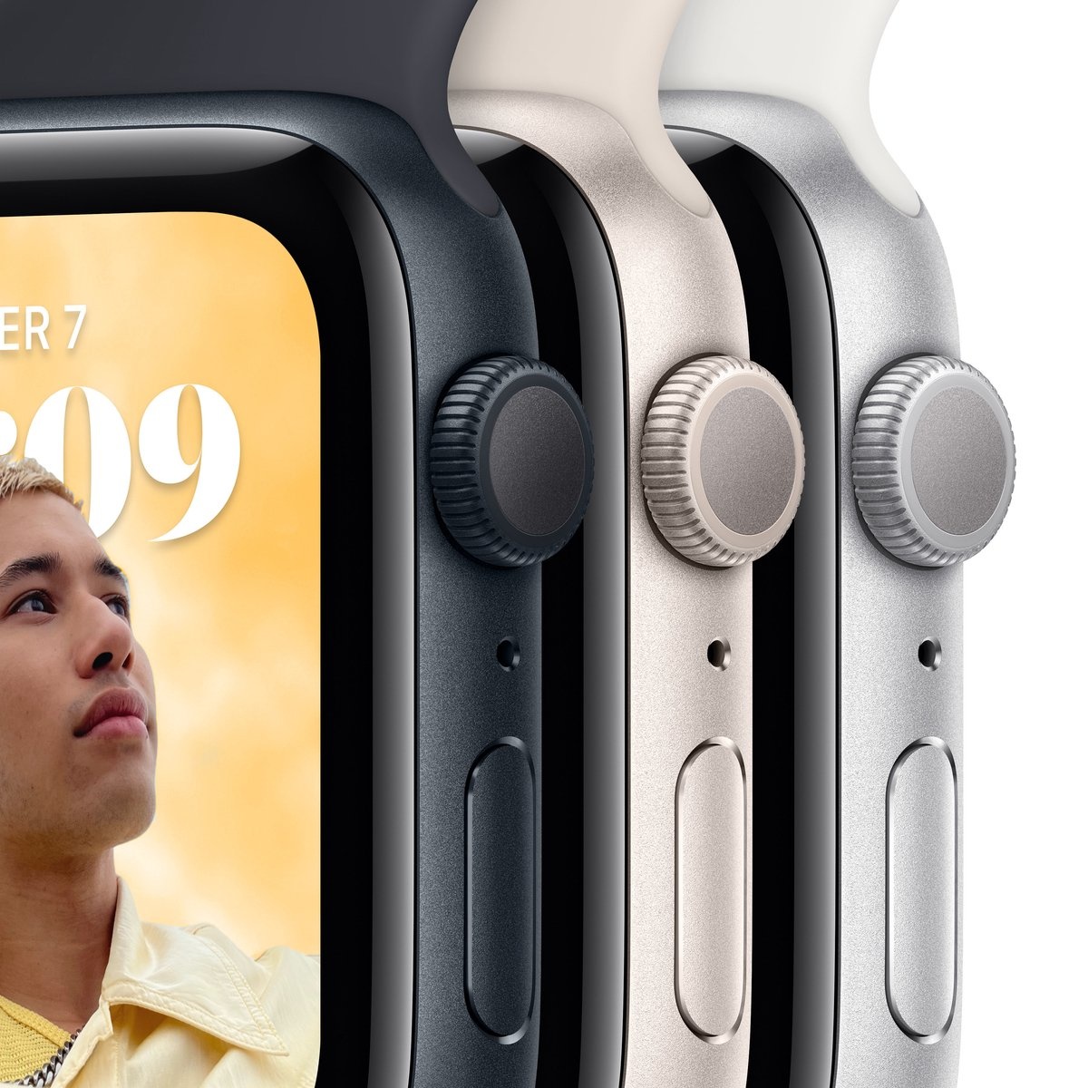 Apple Watch SE (2022) 44mm Zilver Aluminium - Smartwatch