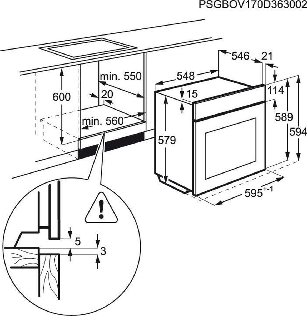 AEG BPB351020M - Inbouw oven