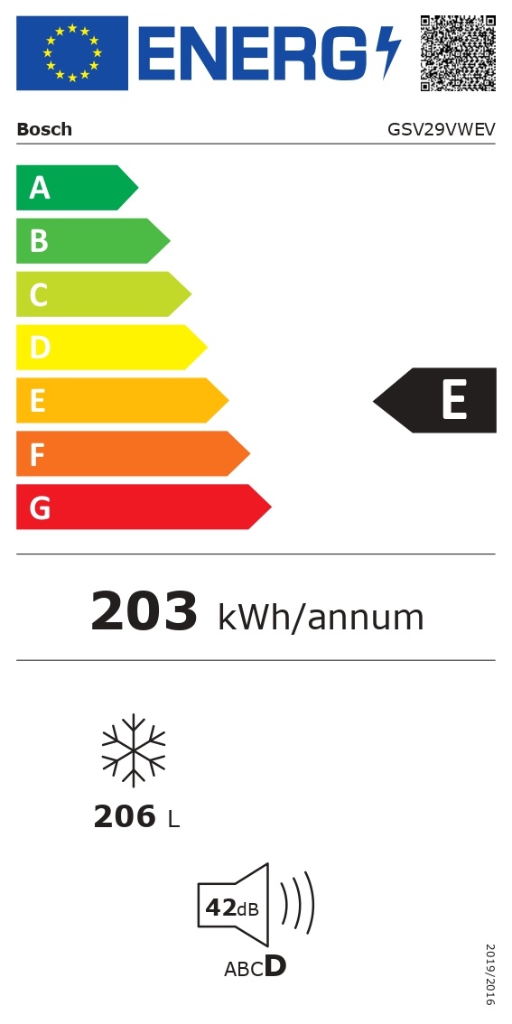 Bosch GSV29VWEV - Vrieskast