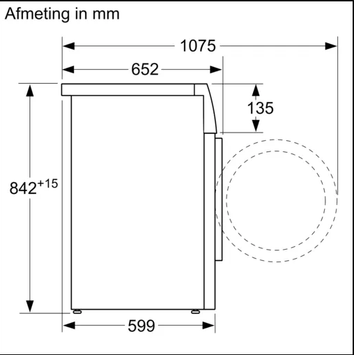 Siemens WT8HXM01NL Home Connect - Warmtepompdroger