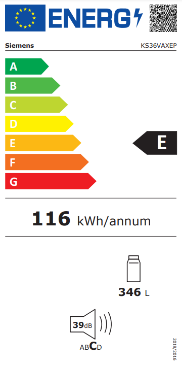 Siemens KS36VAXEP - Vrijstaande koelkast