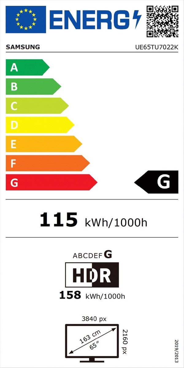 Samsung Crystal UHD 4K 65TU7022 (2020) - LED TV