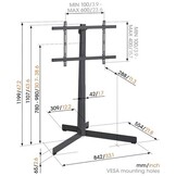 Vogel's TVS 3695W Wit TV Vloerstandaard (40-77 Inch) - TV muurbeugel