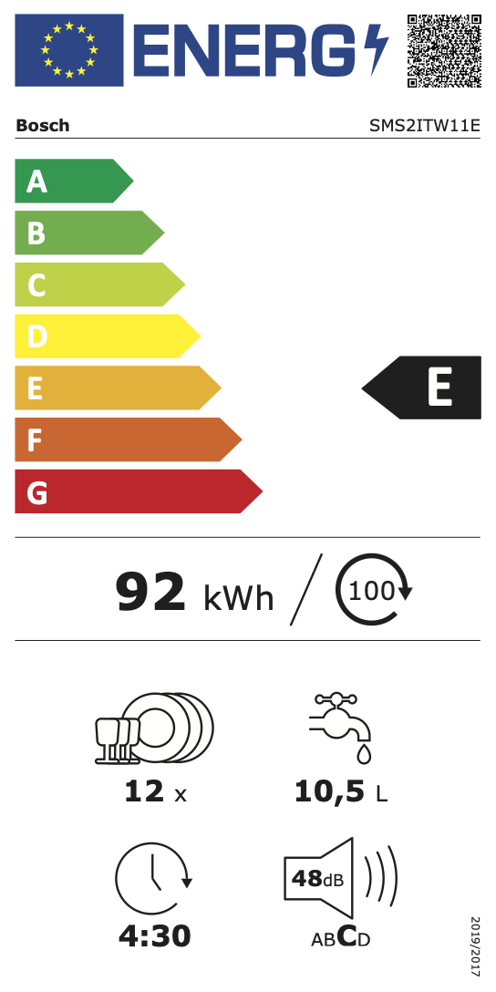 Bosch SMS2ITW11E - Vrijstaande vaatwasser