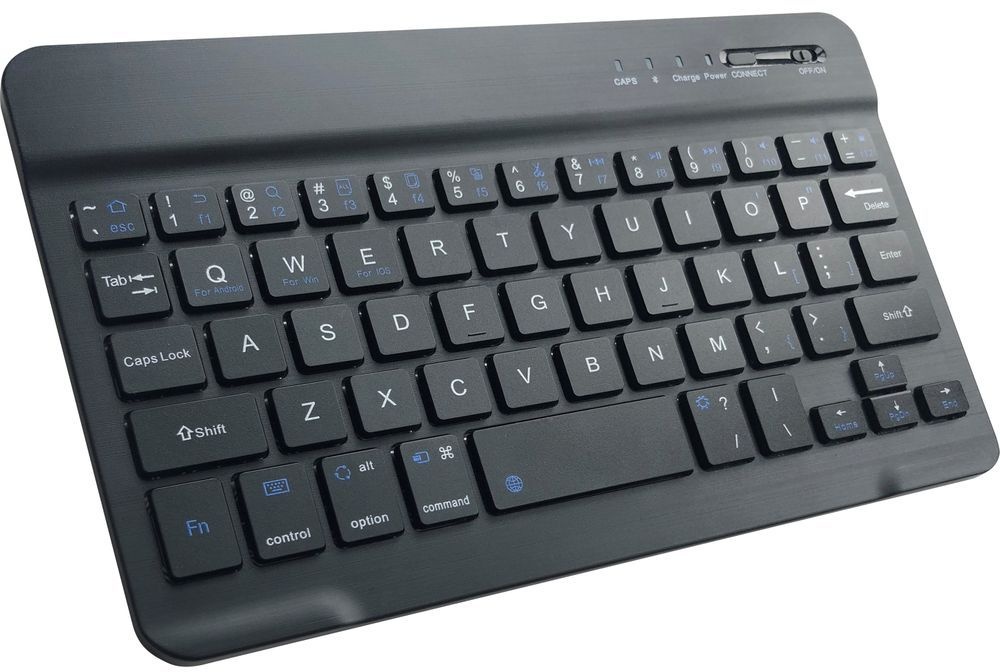 Just in Case Vintage Bluetooth Keyboard Cover - Samsung Galaxy A7 - Blauw - Beschermhoes