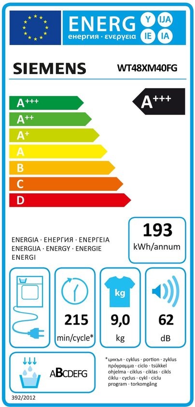 Siemens WT48XM40FG extraKlasse - Warmtepompdroger