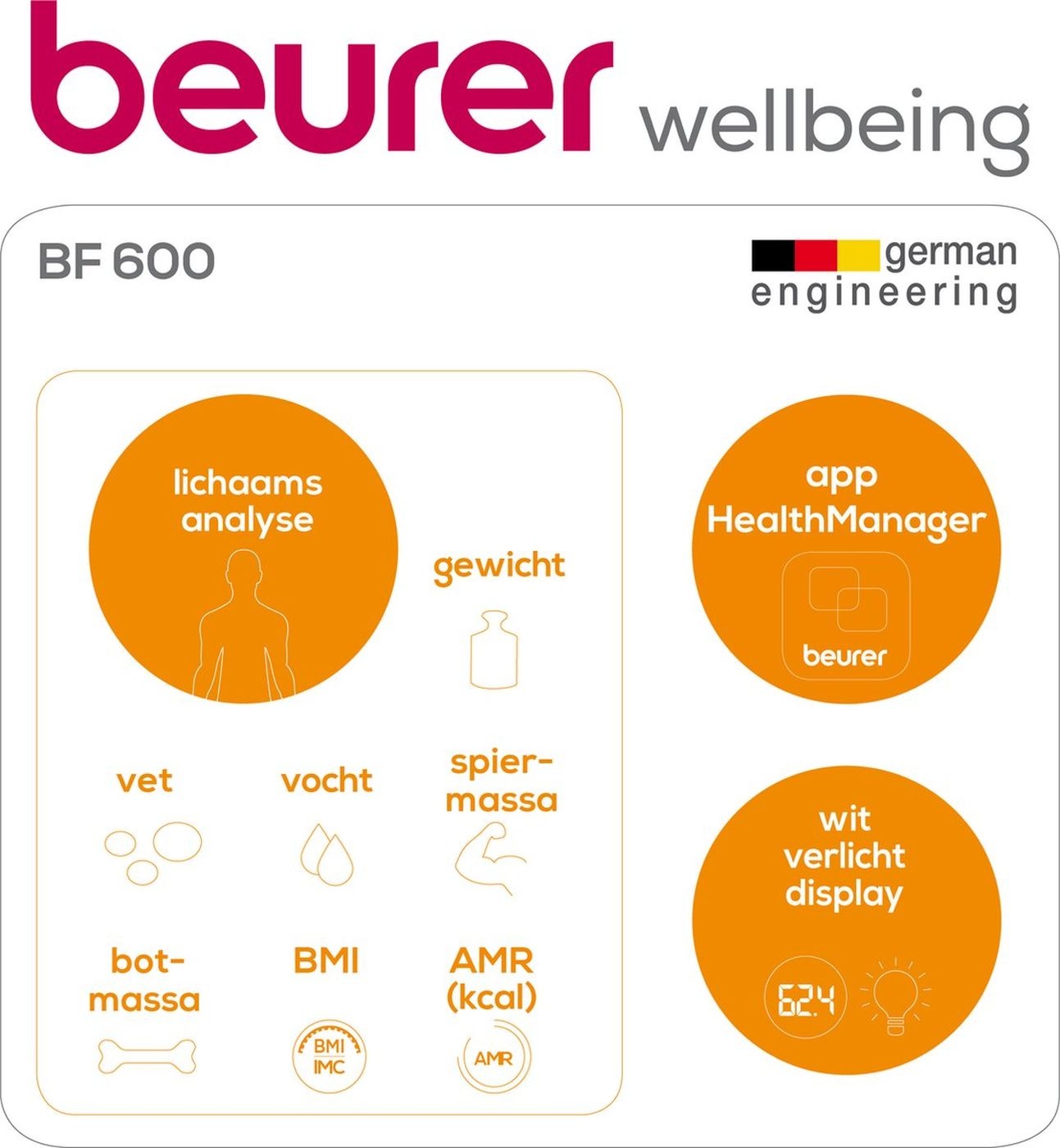 Beurer BF 600 Zwart - Personenweegschaal