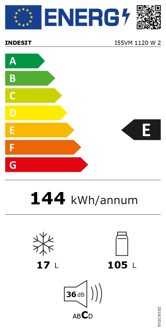 Indesit I55VM 1120 W 2 - Tafelmodel koelkast