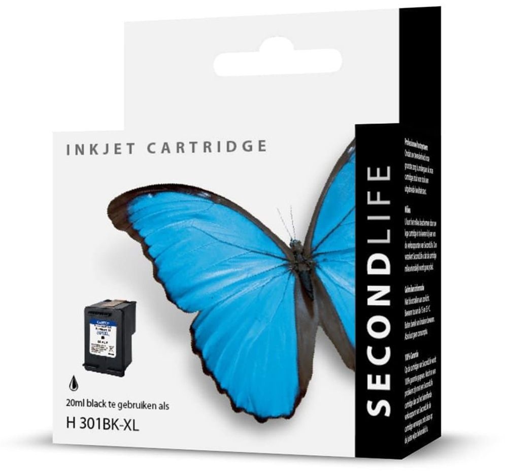 SecondLife HP 301 XL Zwart - Inktcartridge