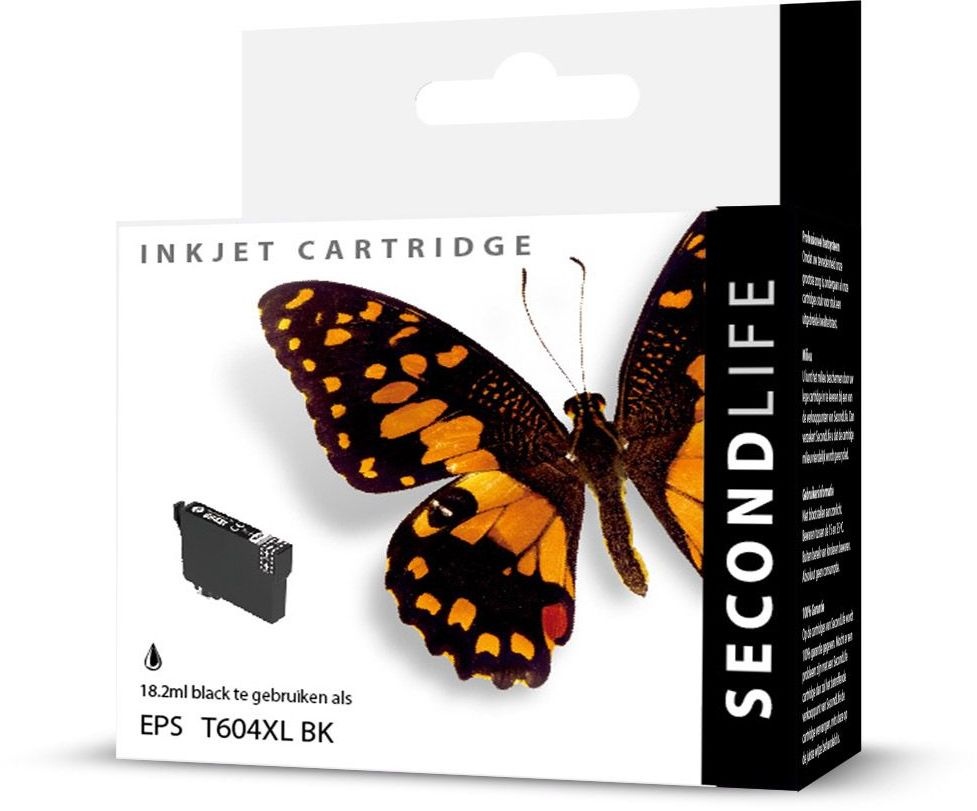SecondLife Epson 604 XL Zwart - Inktcartridge
