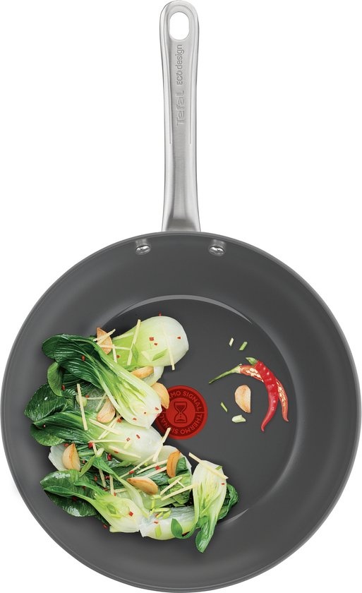 Tefal Renew+ Wokpan 28cm Zwart