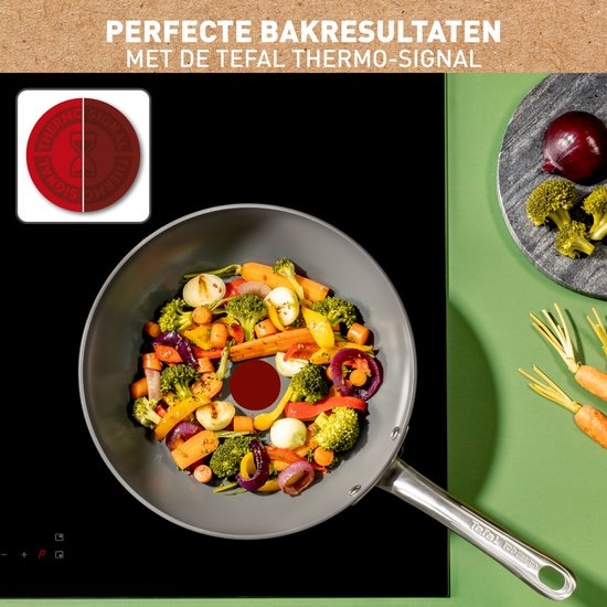 Tefal Renew+ Wokpan 28cm Zwart