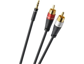 Oehlbach D1C33191 SL Audiokabel 3.5mm 2x RCA 2,0M Zwart