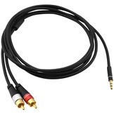 Oehlbach D1C33191 SL Audiokabel 3.5mm 2x RCA 2,0M Zwart