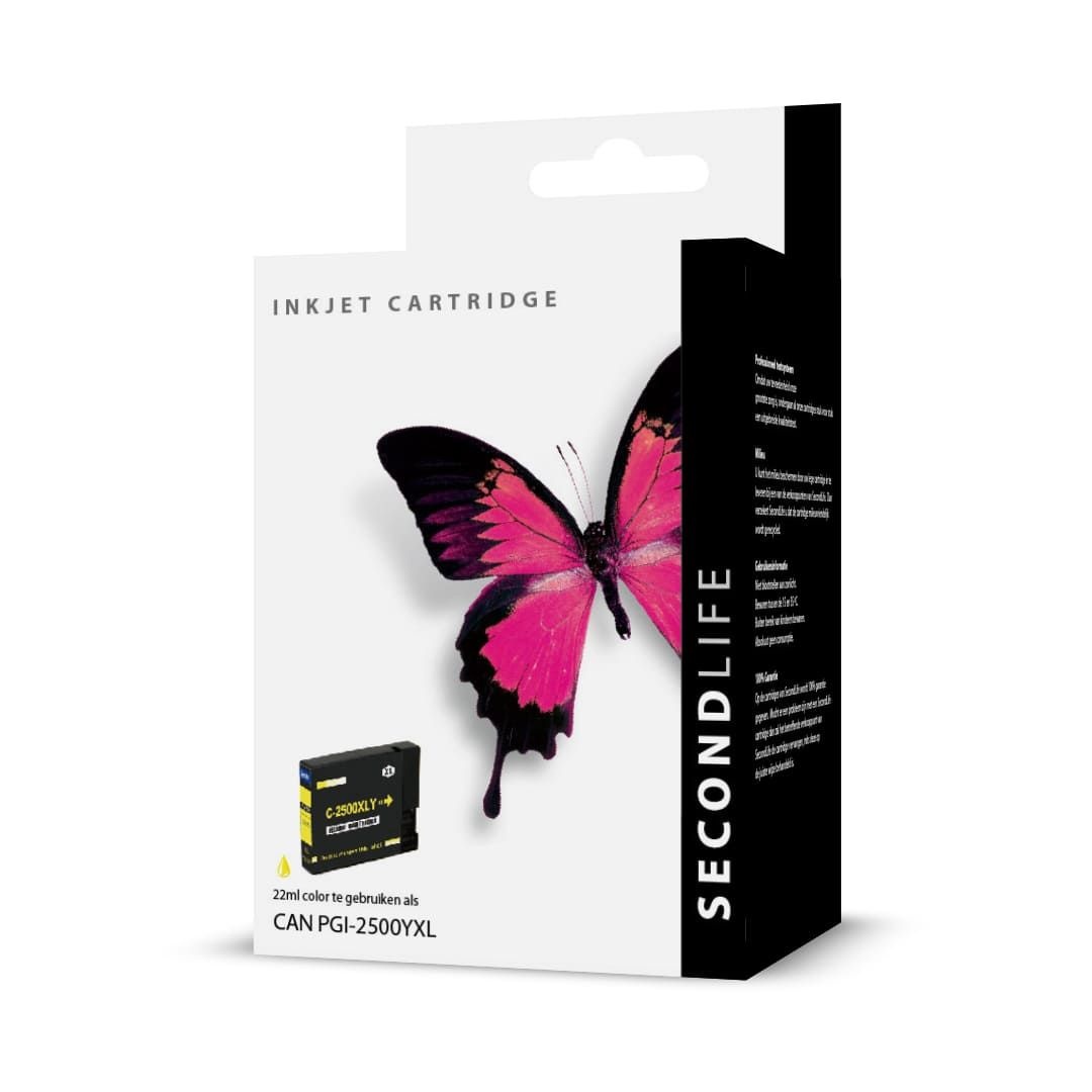 SecondLife Canon PGI 2500 XL Geel - Inktcartridge