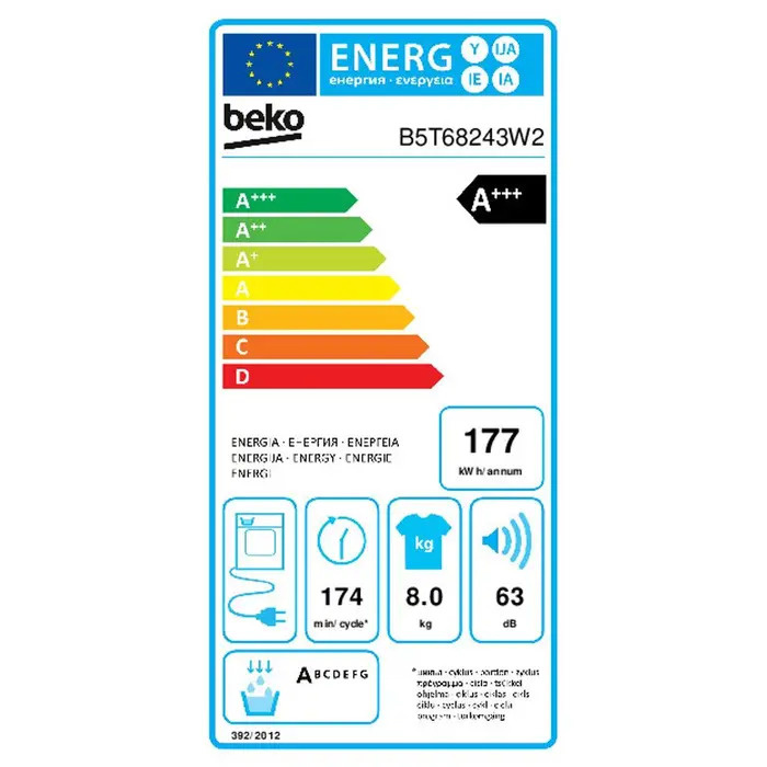 Beko B5T68247W2 Selective - Warmtepompdroger
