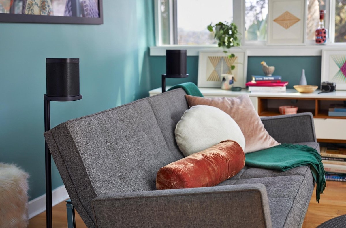 Sonos Standaard voor One, One SL en PLAY:1 Zwart (Set) - Speaker stands