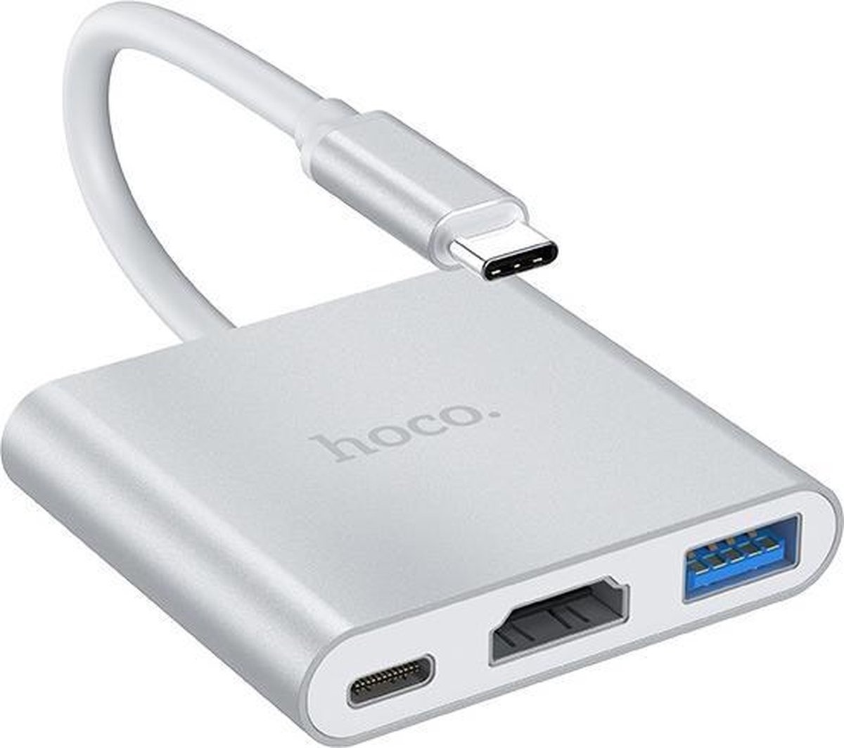Hoco HB14 3in1 hub voor HDMI USB 3.0 USB-C - USB-hub