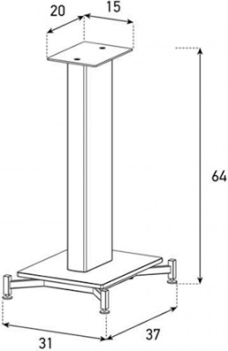 Sonorous SP600 Speakerstand - Speakerstandaard
