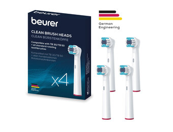 Beurer Borstelkoppen Clean voor TB 30/ TB 50 (4 stuks) - Opzetborstel