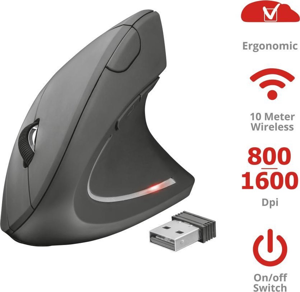 Trust 22879 VERTO - Muis