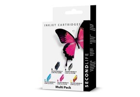 SecondLife Canon Multipack 520/521 Zwart + 3 kleuren - Inktcartridge