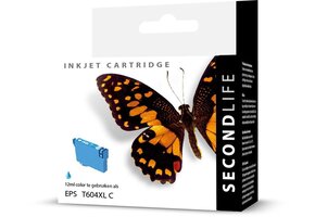 SecondLife Epson T604 XL Cyan - Inktcartridge