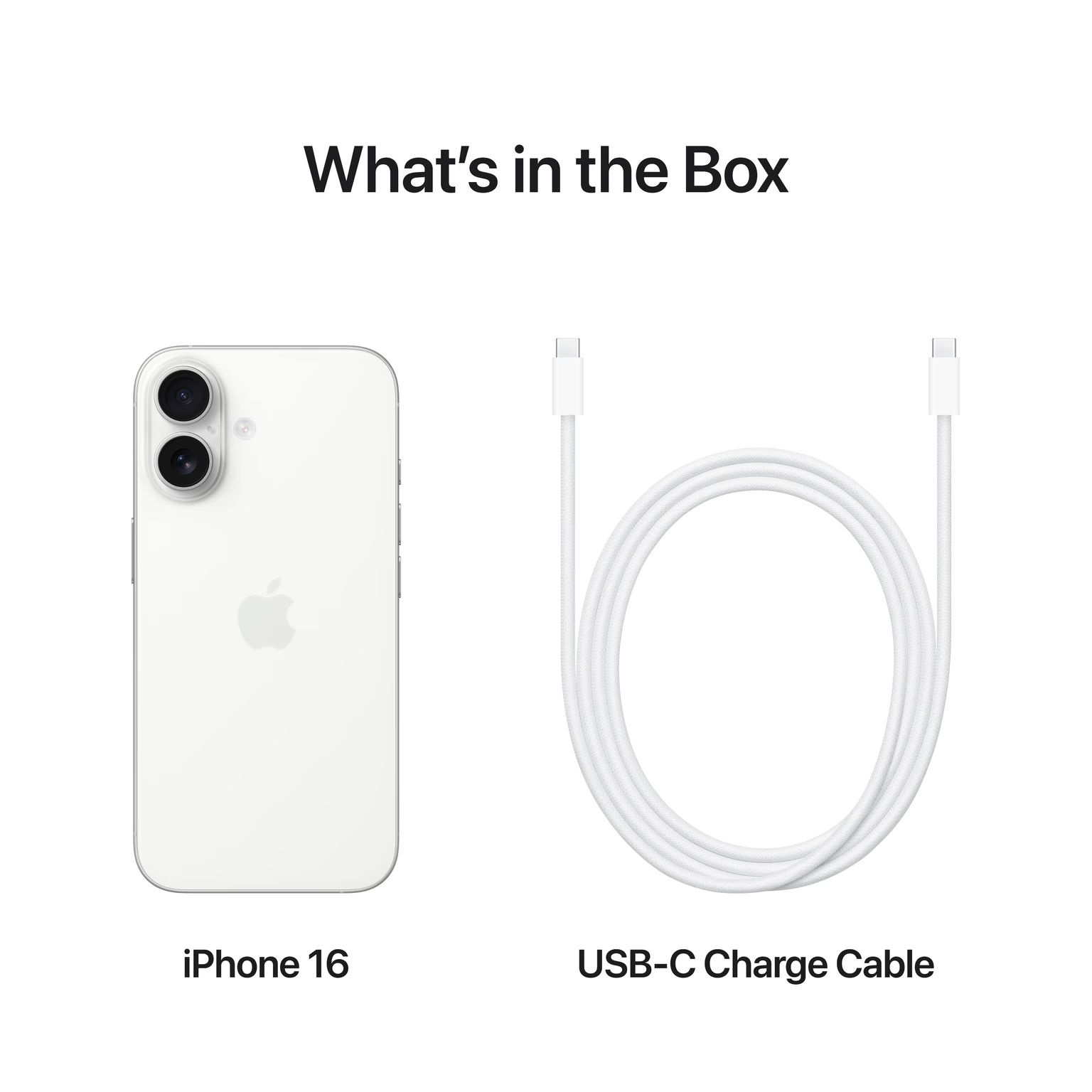 Apple iPhone 16 256GB Wit - Mobiele telefoon