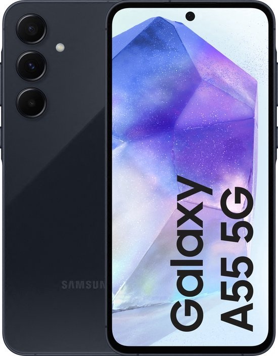 Samsung Galaxy A55 Enterprise Edition 128GB Donkerblauw - Mobiele telefoon